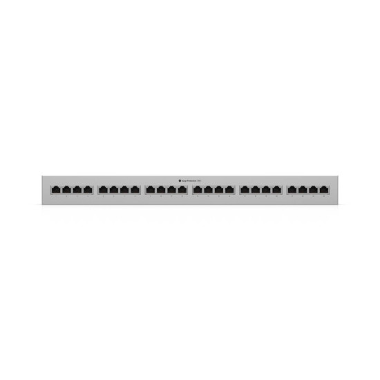 Protecție la supratensiune Ethernet 24 Porturi 10 GbE PoE+++ UniFi Ubiquiti Rack, UACC-ETH-SP-Panel-24